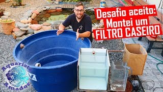 Fui DESAFIADO a montar um FILTRO CASEIRO PARA LAGOS pelo Amantes do Aquarismo
