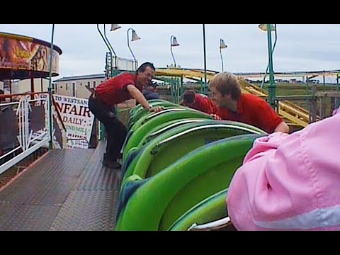 Big Apple Roller Coaster - West Sands Fun Fair (Pushed in Both Directions)