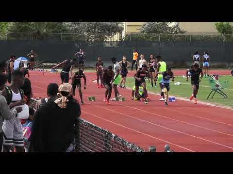 Boys 60m Heat 4 Final Teon Elite  All Comer's Indoor/Outdoor Sprints Series #1