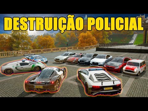 DUPLA DINÂMICA NO DESTRUIÇÃO POLICIAL - Forza Horizon 4 - GamePlay