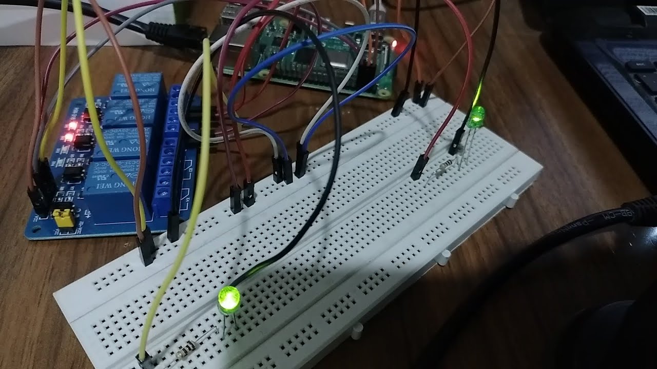 LED Blinking Using Relay and Raspberry Pi