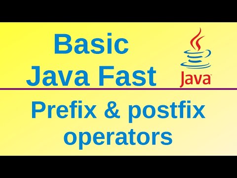 Prefix Postfix Operators Basic Java Fast 6