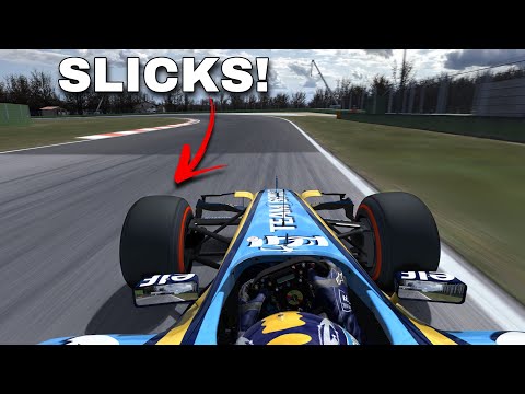 THE RENAULT R25 WITH SLICK TYRES IS A MONSTER! 😳