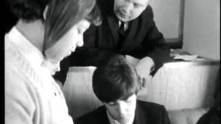 Little girl meets Paul, John, and Ringo