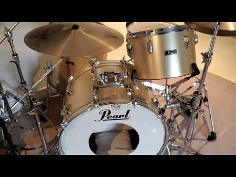 VTG 1970 PEARL 16"x14" Gold Satin "Phenolic" Floor Tom Drum  - Gorgeous Clean A+ image 7