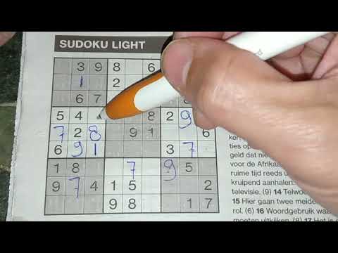 A greasy Light Sudoku puzzle (with a PDF file) 09-13-2019 part 1 of 2