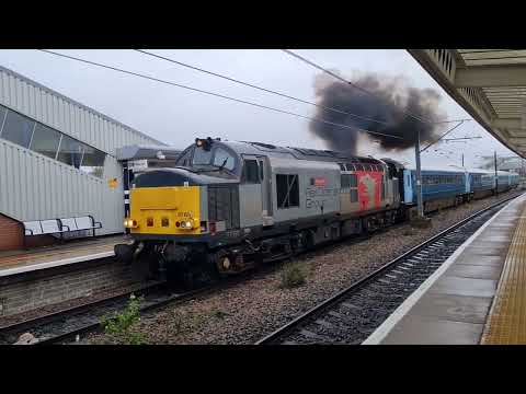 Rail Operators Group 37611 clagging out of Peterborough
