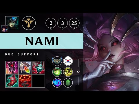 Nami Support vs Nautilus - KR Challenger Patch 25.14