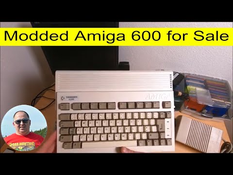 Commodore Amiga 600 for Sale with a 4GB CF card + internal power supply MOD