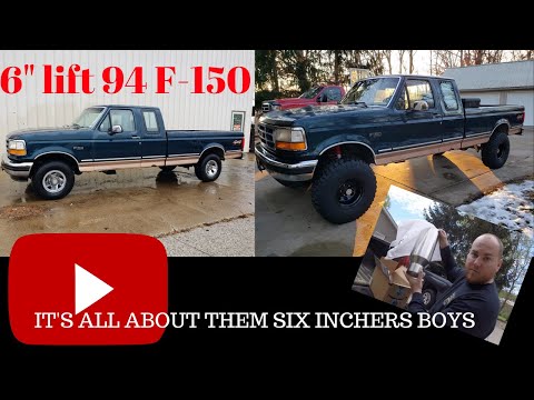 6 INCH LIFT INSTALL ON A 94 F-150 (CLEARS 35'S)
