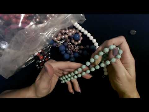 ASMR | Goodwill Jewelry Bag Show & Tell 3-28-2021 (Soft Spoken)