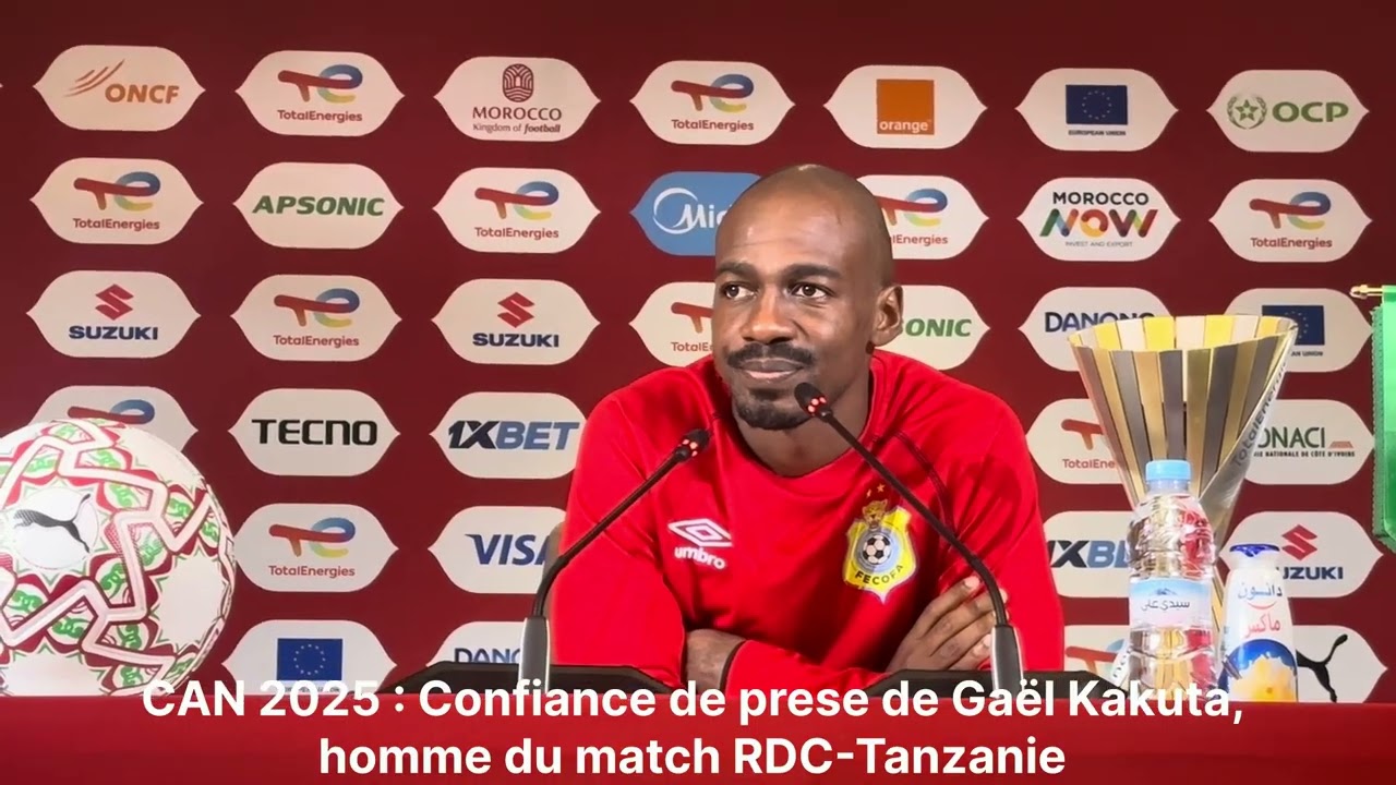CAN 2025 : les mots du joueur de la RDC, Gaël Kakuta, élu homme du match RDC vs Botswana