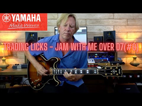 Trading Licks D7(#9) D Blues Scale Jam - Yamaha SA2200