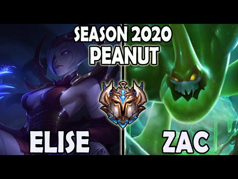 Peanut ELISE vs ZAC Jungle - Lol Korea Ranked