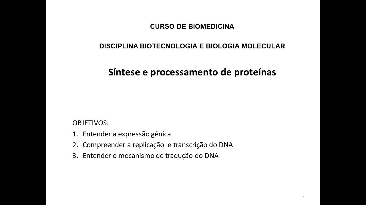 Síntese e processamento de proteínas