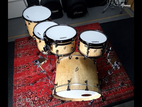 DEMO - Scandinavian Birch over Mahogany Birch Drums