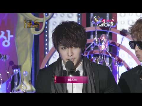 120119 KBS 21st Seoul Music Awards Beast-Bonsang