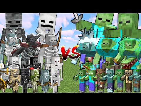 What Minecraft Skeleton can Defeat the Most Zombies in a Row?