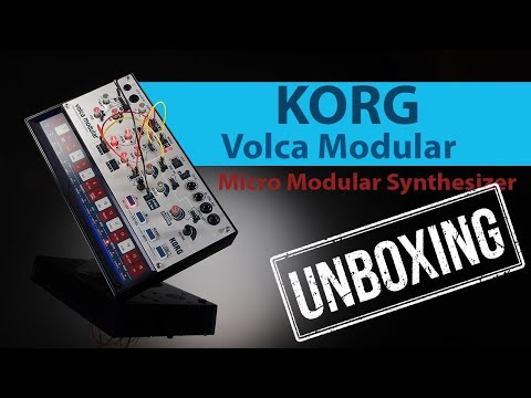 UNBOXING - KORG VOLCA MODULAR 2019 Version Micro Modular Synthesizer