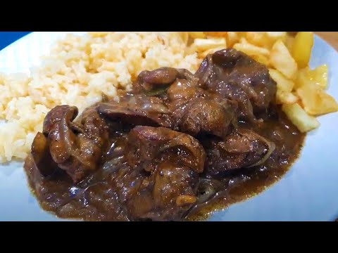Receta HIGADITOS DE POLLO Encebollado Con Vino Tinto Al Estilo De Mama Jose