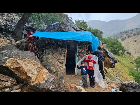 Nomadic Life: Fatima and Ismail’s Harrowing Mountain Journey and Rainstorm Aftermath🏕️🌻