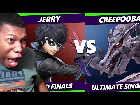 S@X 496 GRAND FINALS - Jerry (Joker) Vs. Creepooba [L] (Ridley) Smash Ultimate - SSBU REACTION