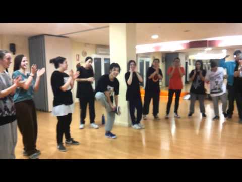 workshop housedance con hiro en barcelona 2012