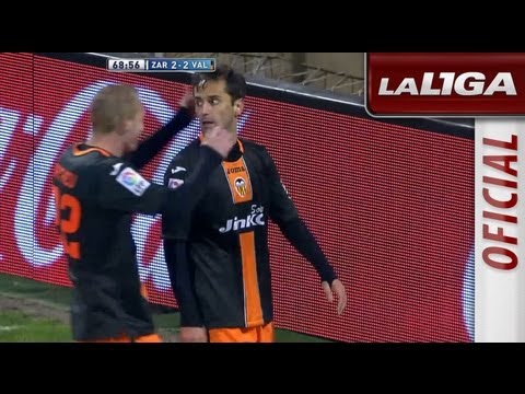Gol de Jonas (2-2) en el Real Zaragoza - Valencia CF - HD