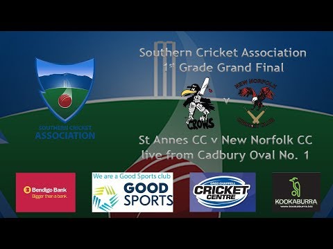 SCA 1st Grade Grand Final – St Annes CC v New Norfolk CC @ Cadbury Oval No. 1 LIVE STREAM