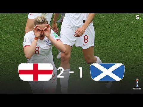 Engeland start aan het WK met nipte zege tegen Schotland: 2-1