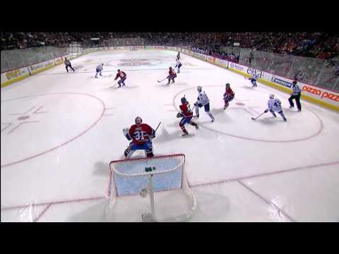 Leafs @ Canadiens - David Steckel Scores - 111022