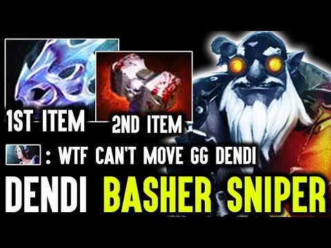Dendi With Amazing Build On Sniper - Non-Stop Bash Can't Escape At All Dota 2