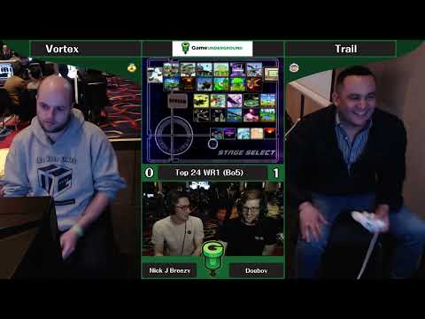 CT GamerCon 6 SSBM - vortex (Fox) vs. Trail (Ice Climbers) - Melee WQF