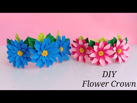 DIY Handmade paper flower Crown / Flower Headband /...