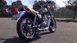 SR400 an-bu ターンアウトマフラー