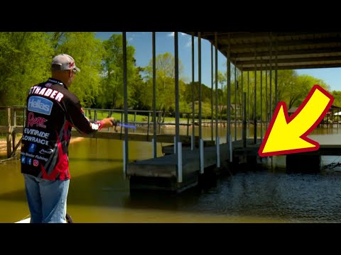 How to Skip Under Docks - Strader Bass Fishing Secret Tips