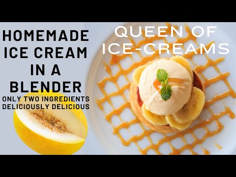 HOMEMADE HAMI MELON ICE CREAM -NO ICE CREAM MACHINE