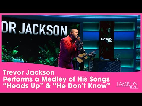 Trevor Jackson Performs a Medley of His Songs “Heads Up” & “He Don’t Know”