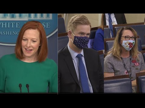 Psaki brief: Border Wall Gaps, Georgia built on a lie, cost: $800k per job 4/6/2021