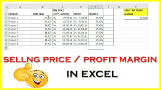 How to Calculate  selling price from cost and profit margin | How to find selling price | Price