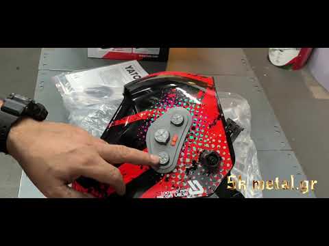 Маска сварщика YATO с автозатемнением, светофильтр 100x60 мм (YT-73926)