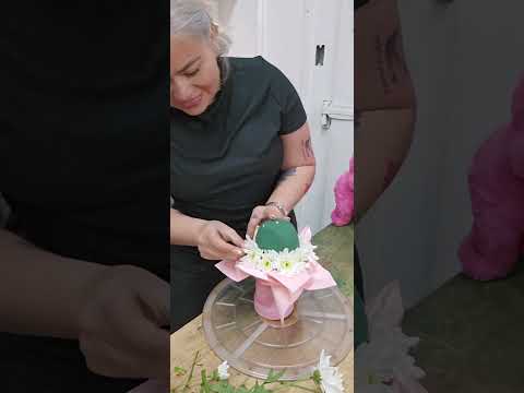 Ice cream 🍦 hecho de flores  paso a paso