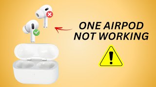 Airpods One Side Not Working Fixed in 3 Minutes!