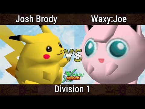 Xanadu Origins - Josh Brody (Pikachu) Vs. Waxy Joe (Jigglypuff) Smash Bros - SSB64