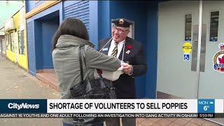 Legions having a hard time finding volunteers to sell poppies