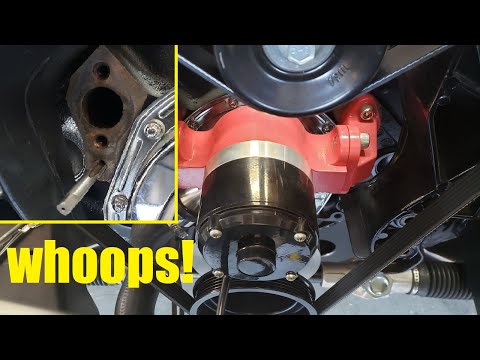 Plugging water pump bypass hole on chevy 350 for electric water pump