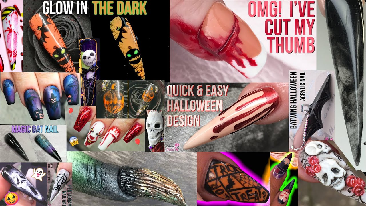 Halloween Nail Art Compilation The Spookiest Video We've Done!
