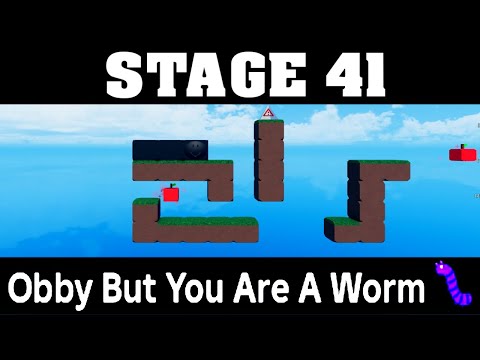 STAGE 41 in OBBY BUT YOU ARE A WORM 🪱(Complete Guide to Passing Stage 41 in Obby But You Are A Worm)