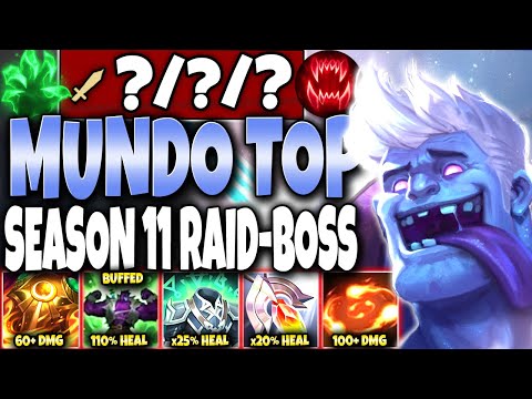 Mundo new OVER-BUFFS? Mundo Top is now a season 11 RAID-BOSS 🔥 LoL Best Mundo Build s11 Gameplay