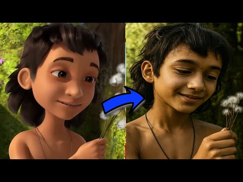 The Jungle Book mowgli and all Real characters.